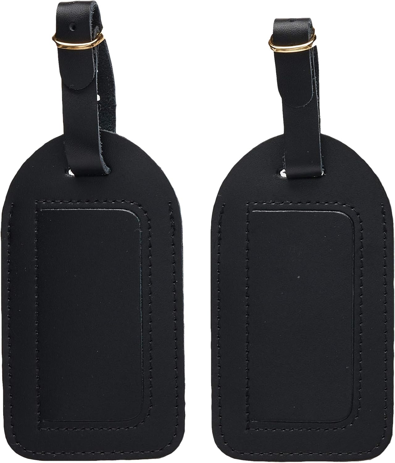 TRAVEL SMART Conair Large Leather Luggage Tags (2 per pack), black (P2010X) : Clothing, Shoes & Jewelry