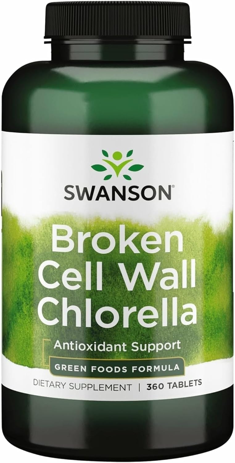 Swanson Broken Cell Wall Chlorella 500mg by Swanson
