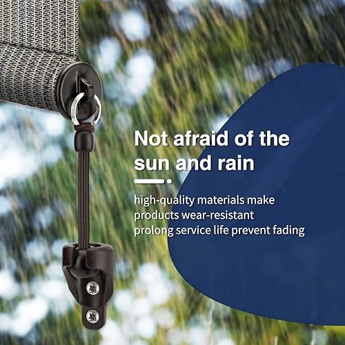 Miniatura 4 de Piezas de repuesto universales para amarres elásticos para sombra, resistencia a la intemperie, mismo tamaño que el original, compatible con