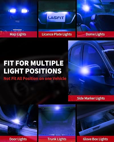 Miniatura 38 de LASFIT Bombilla LED roja 921 912, tercera luz de freno central de freno de montaje alto, Canbus sin errores T15 906 904 W16W, luz LED roja de 3ª Rojo