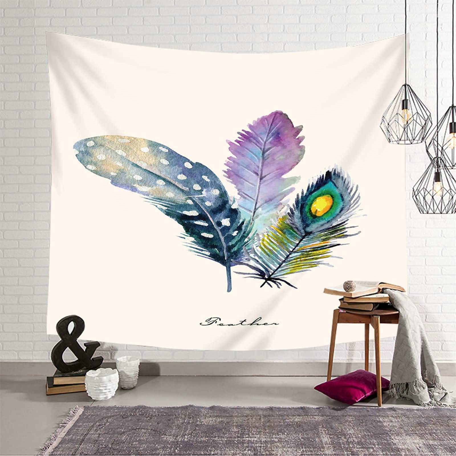 Tapiz de pared KnSam de 150 x 130 cm para renovar paredes aburridas sin pintar
