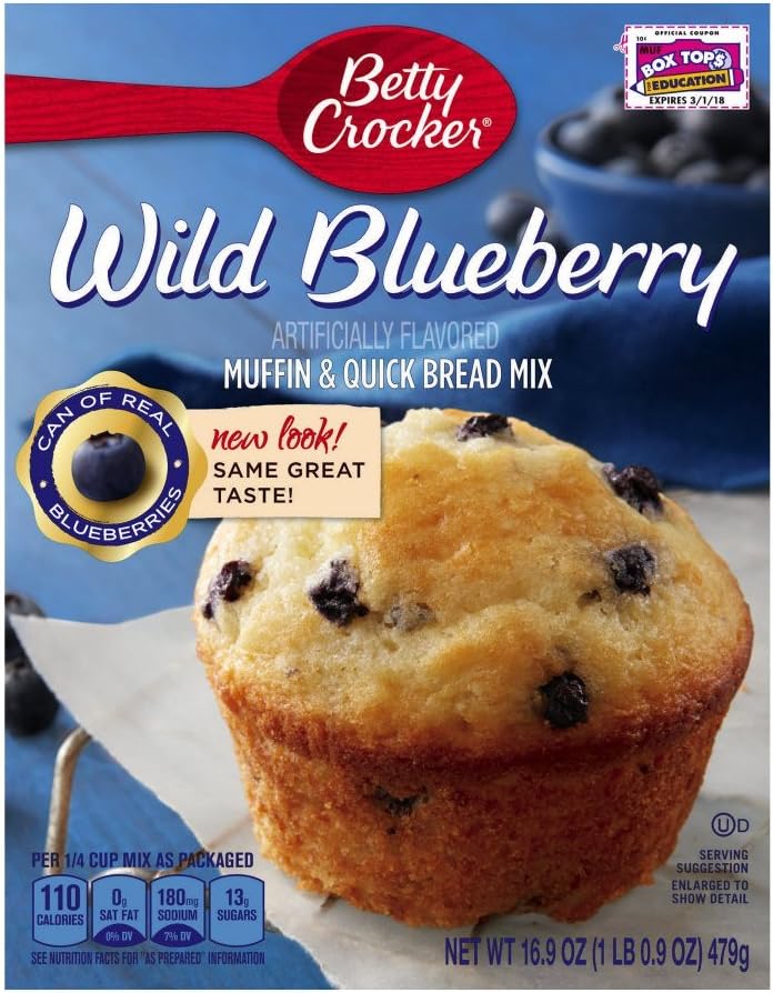 Betty Crocker Wild Blueberry Muffin & Bread Mix (Case of 12) Amazon.ca Grocery & Gourmet Food