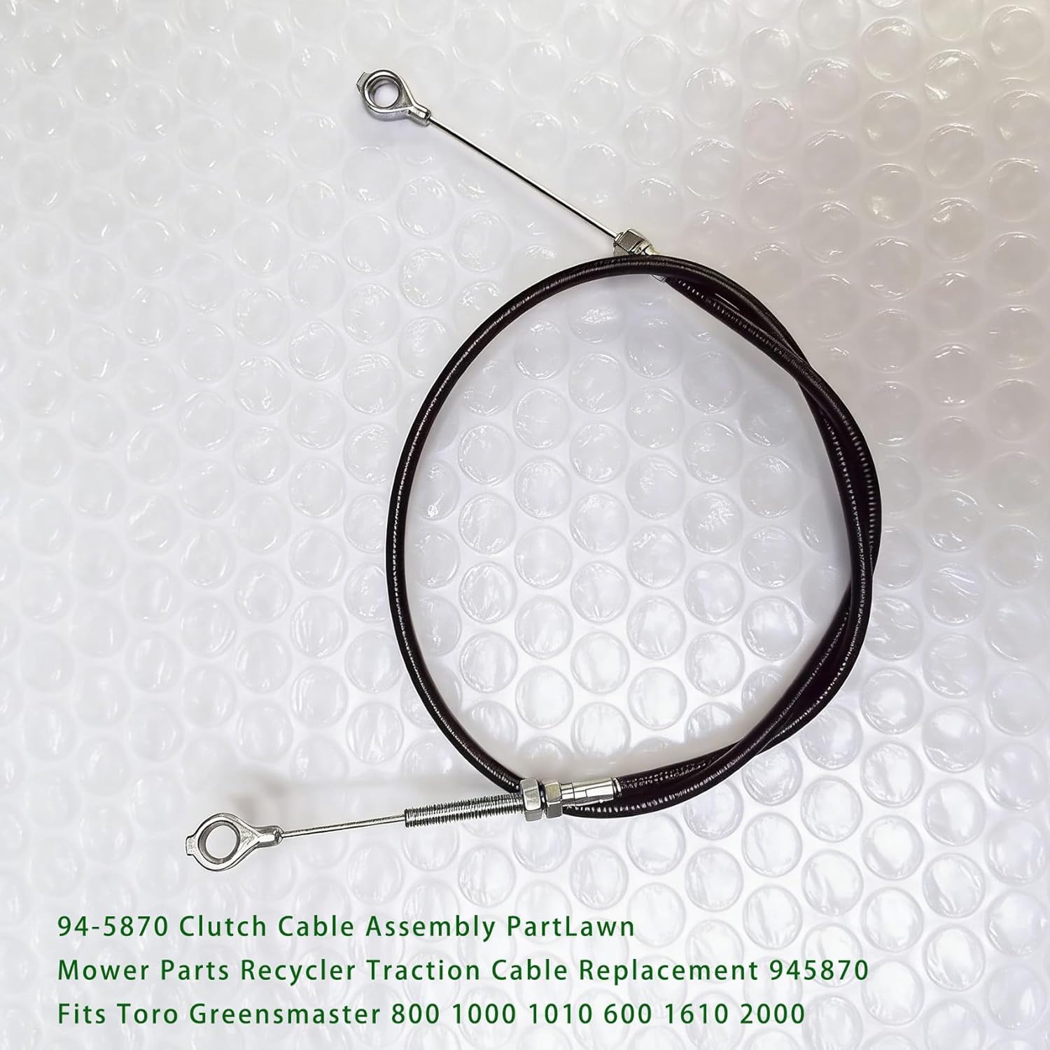 94-5870 Clutch Cable Assembly PartLawn Mower Parts Recycler Traction Cable Replacement 945870 Fits Toro Greensmaster 800 1000 1010 600 1610 2000 2600 & Golf Course Carts