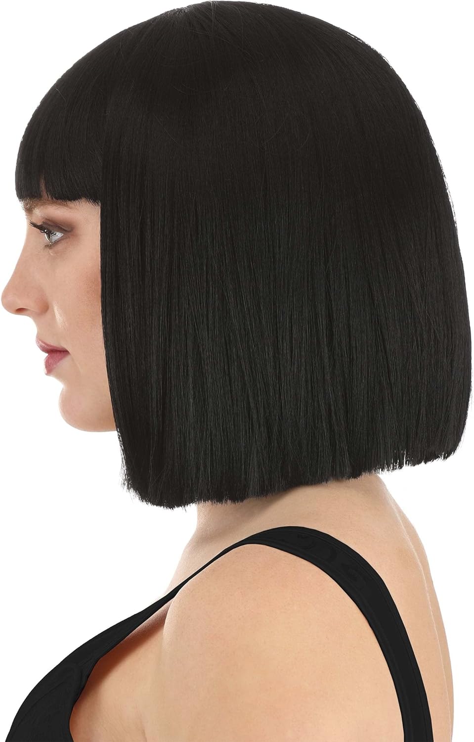 Fun Costumes Women's Deep Black Bob Wig
