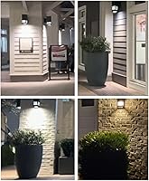 Vista 7 de Farol de pared para exteriores, lámpara exterior – Listado ETL, aluminio antioxidante, impermeable, montaje en pared, diseño rectangular – 1