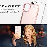 Vista 7 de BENTOBEN Funda magnética para iPhone 13 y iPhone 14 [compatible con Magsafe], funda translúcida mate para iPhone 13/14, delgada, a prueba de golpes
