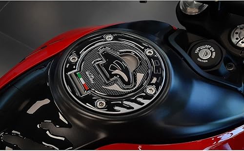 Miniatura 5 de Adhesivos 3D para motocicleta compatibles con Ducati Monster 937 2021-2025. Adhesivos de resina, color negro, fabricadas en Italia