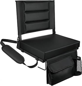 Stadium Seats with Back Support, Portable Folding Bleacher Chair Regular