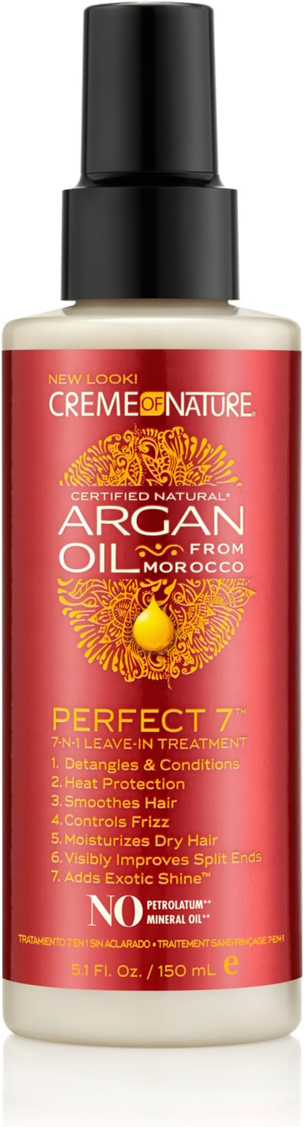 Creme of Nature Argan Oil Perfect 7-in-1 Leave-in Treatment, 4.23 Ounce