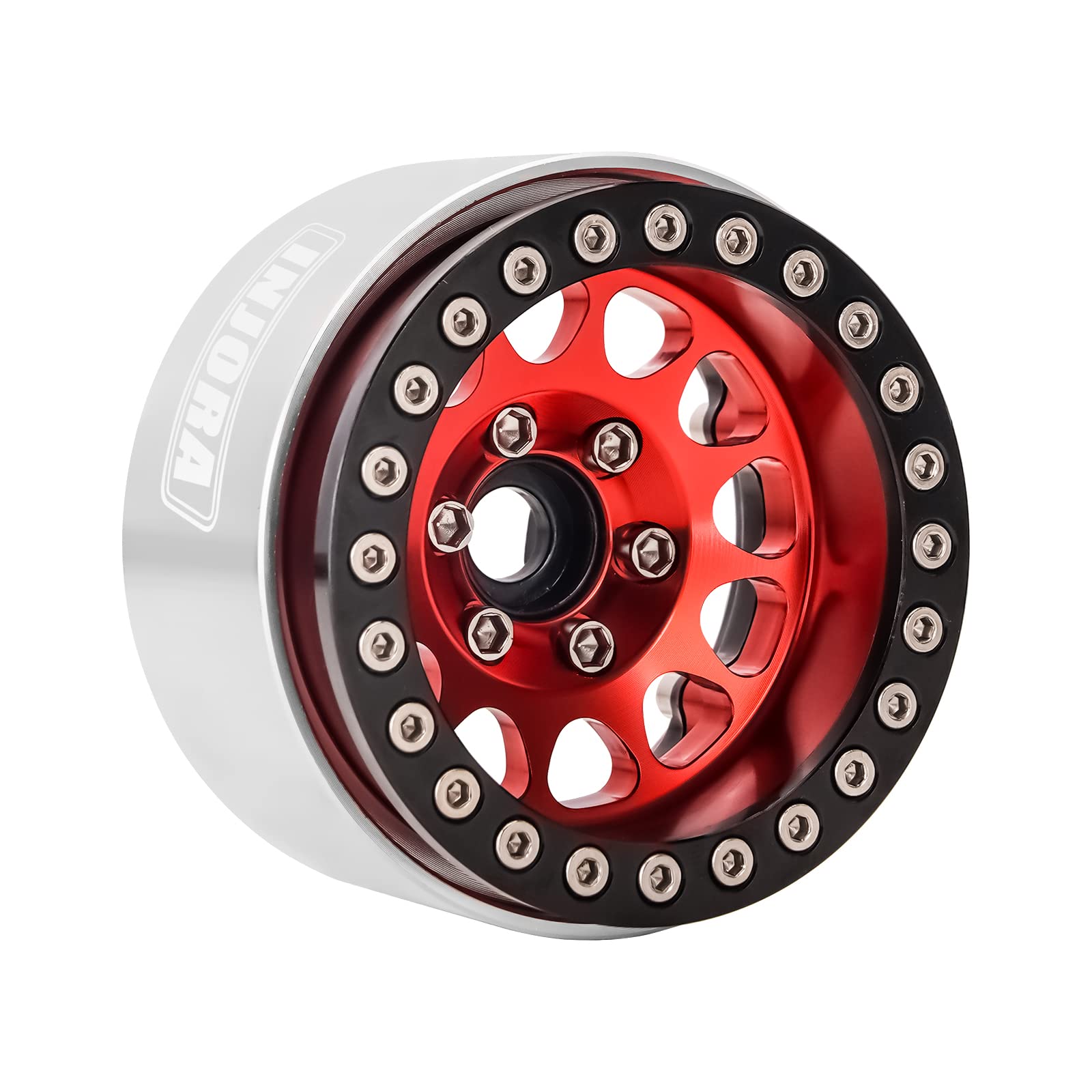 INJORA 1.9 Beadlock Wheels For RC Crawlers - CNC Aluminum Rims For Axial SCX10, TRX4 - View #7
