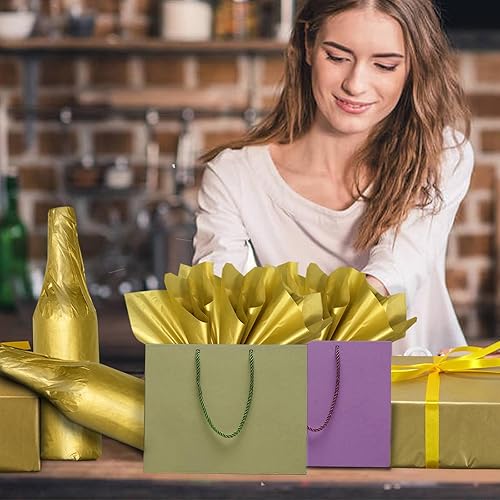 Miniatura 47 de 100 hojas de papel de seda kraft Artdly de 14 x 20 pulgadas, papel de regalo de estraza a granel para bodas, cumpleaños, proyectos de bricolaje