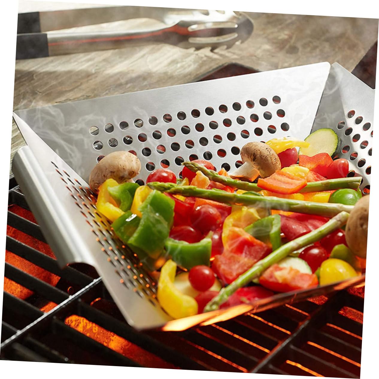 Sosoport 2pezzi Inossidabile Per Barbecue Multifunzionali Per Verdure e Carne Per - e Grigliate All