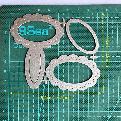 Miniatura 3 de Etiqueta de regalo de libro, troqueles de metal, marco de flores, etiqueta de etiqueta, troqueles de corte de tarjetas, plantillas de cartón para