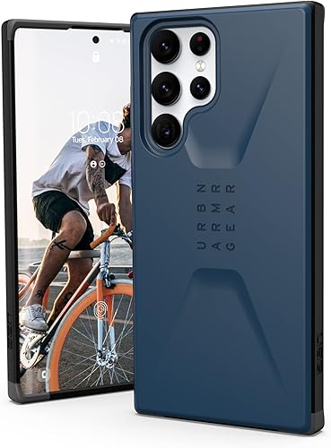 URBAN ARMOR GEAR UAG Designed for Samsung Galaxy S22 Ultra Case Blue Mallard Sle