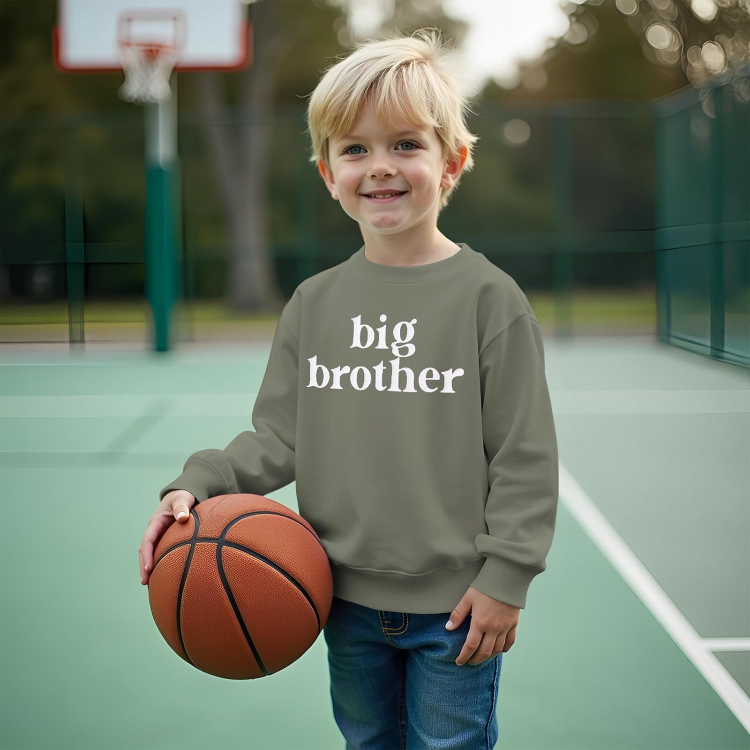 Ritatte Big Brother Sweatshirt for Toddler Promoted to Big Brother Crewneck Pullover Baby Boys Announcement Long Sleeve Shirt - Image 3