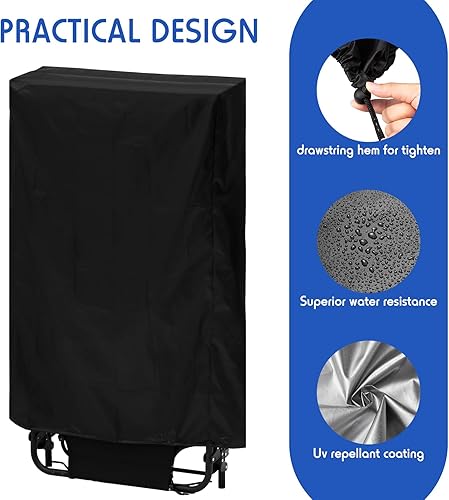 Miniatura 3 de Windyun 3 fundas impermeables para sillas de gravedad cero, a prueba de polvo, plegables, para exteriores, playa, tela Oxford, reclinable, color