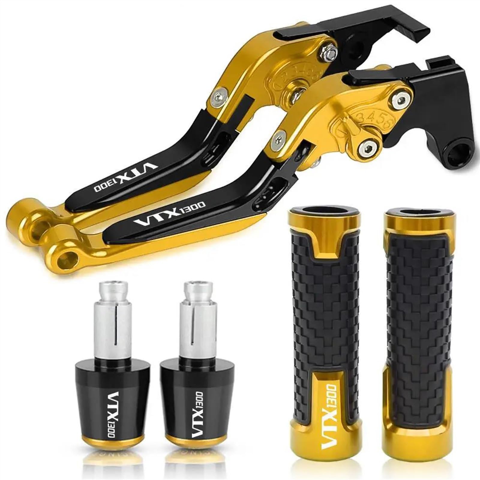 Leviers de frein réglables Honda VTX1300 et embouts de guidon CNC