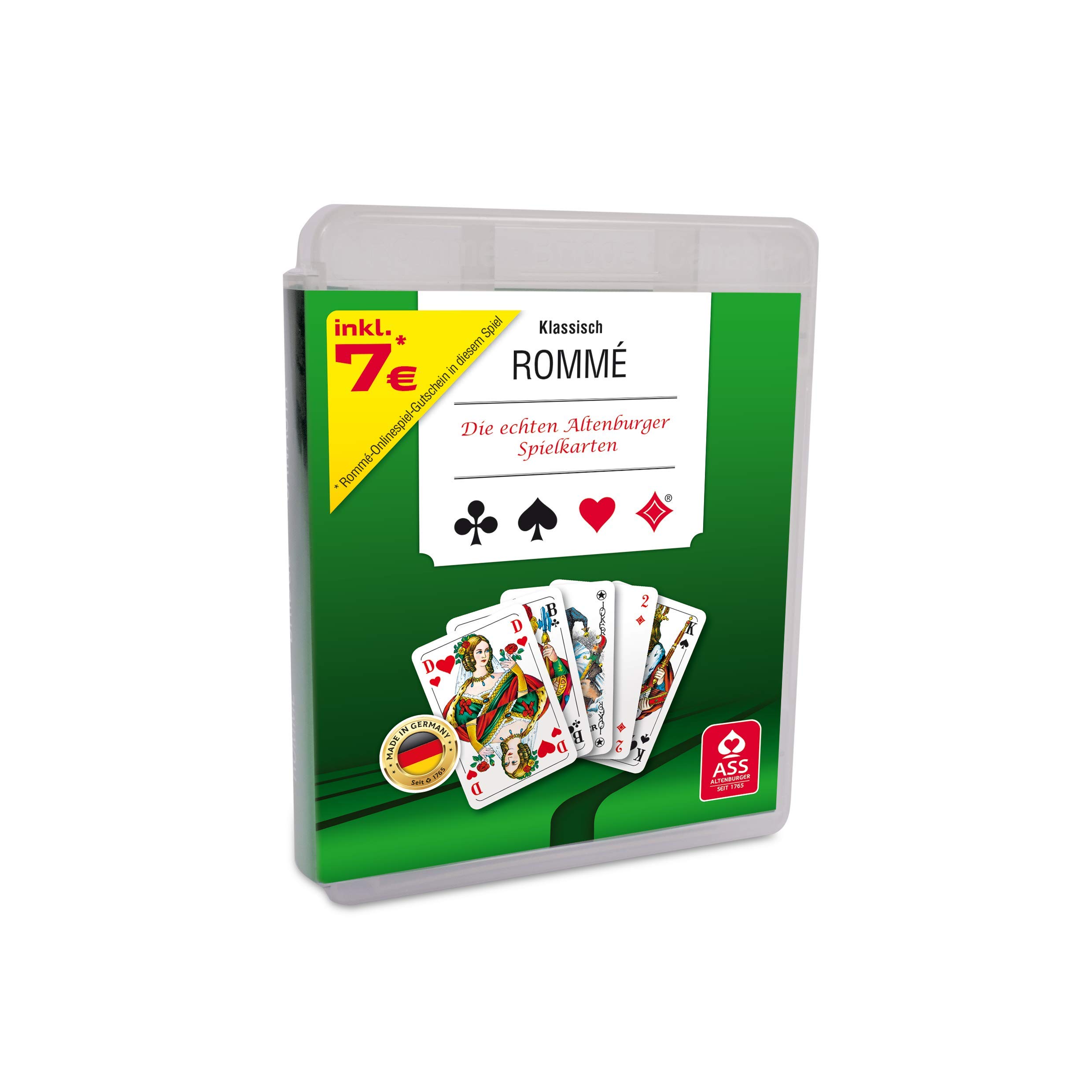 Set Carte Da Gioco Rommé Canasta Bridge In Custodia Ecopelle - 2 Mazzi Da 55 Carte