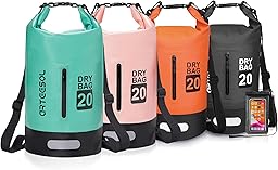 5L 10L 20L 30L Waterproof Dry Bag/Waterproof Bag with Adjustable Long Strap for Kayak Boat Canoe/Fishing/Rafting/Swimming/Snowboarding