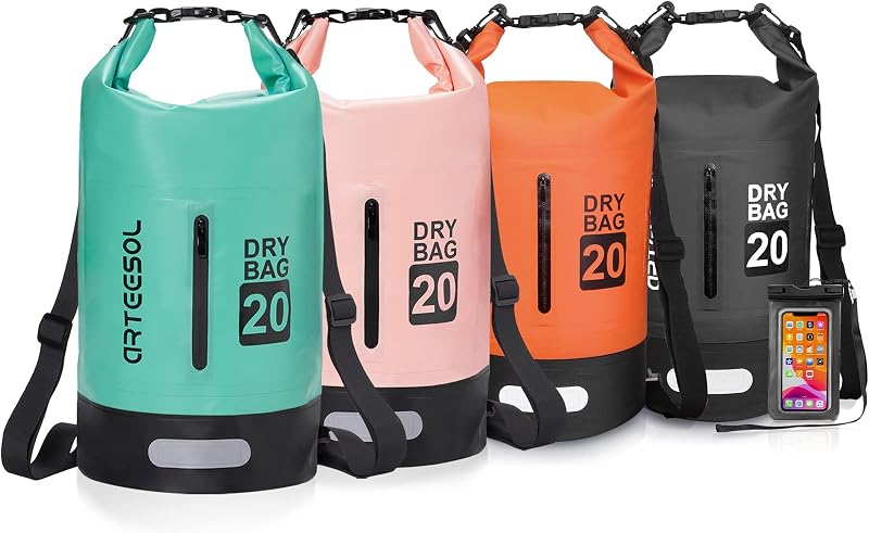 5L 10L 20L 30L Waterproof Dry Bag/Waterproof Bag with Adjustable Long Strap for Kayak Boat Canoe/Fishing/Rafting/Swimming/Snowboarding