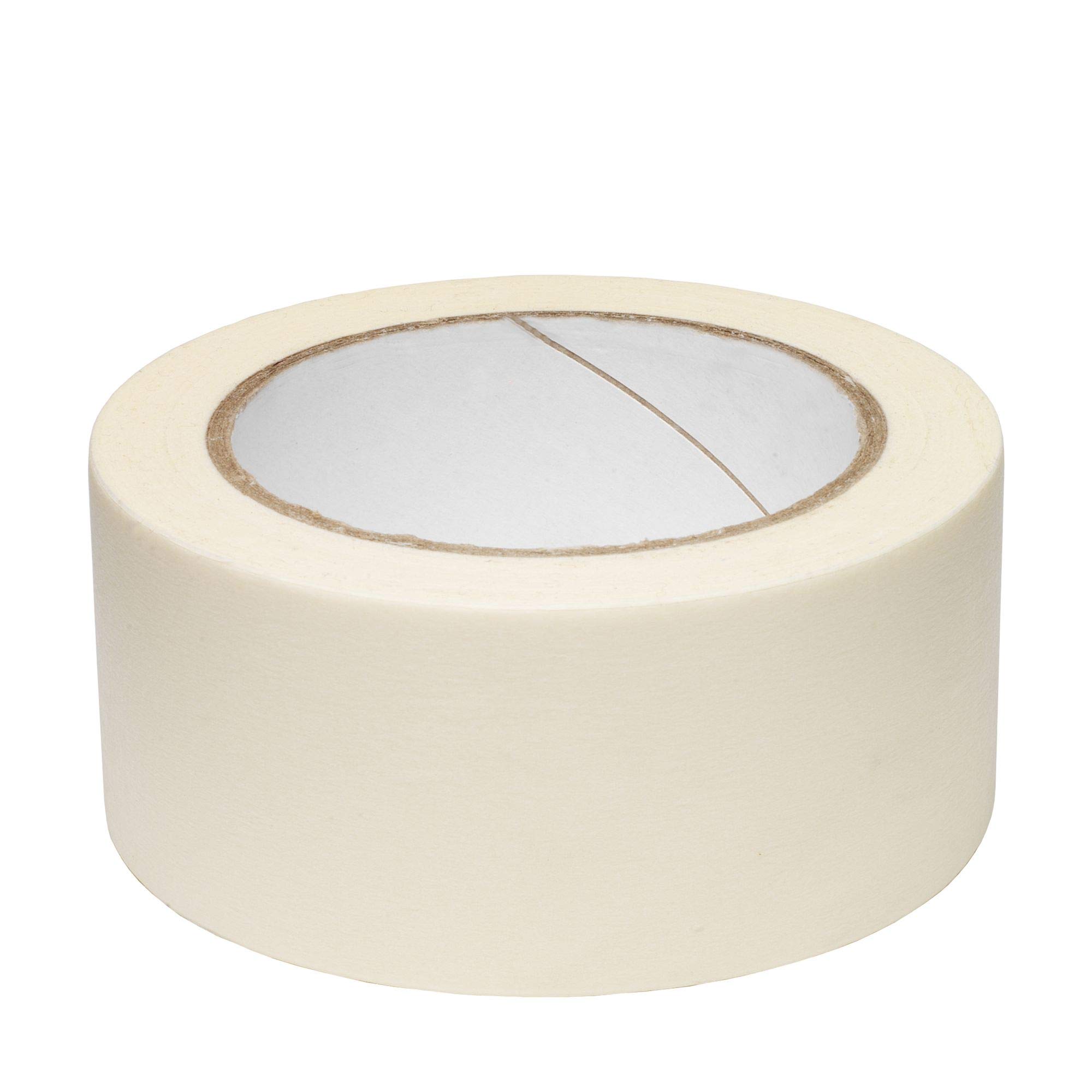Twin Pack Premium Masking Tape - 50m x 72mm (3") - Painting & Decorating Strong Adhesive Tape - 2 Rolls (72mm x 50m)