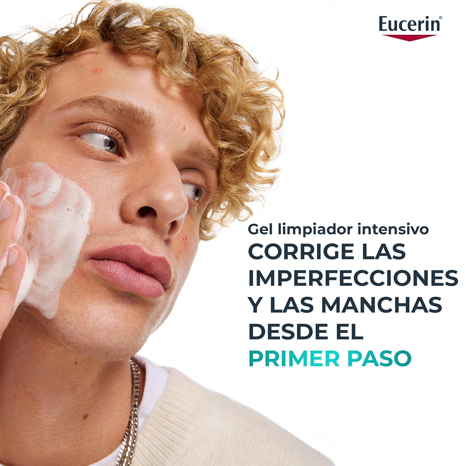 Eucerin DermoPure Clinical Gel Limpiador Corrector (400 ml), limpiador facial y corporal contra manchas, imperfecciones y brillos con Ácido Salicílico, para piel con tendencia acneica