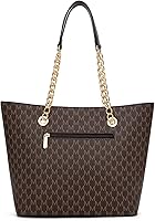 Vista 108 de Montana West Bolso de mano para mujer con asa superior con cadena Gris/Negro