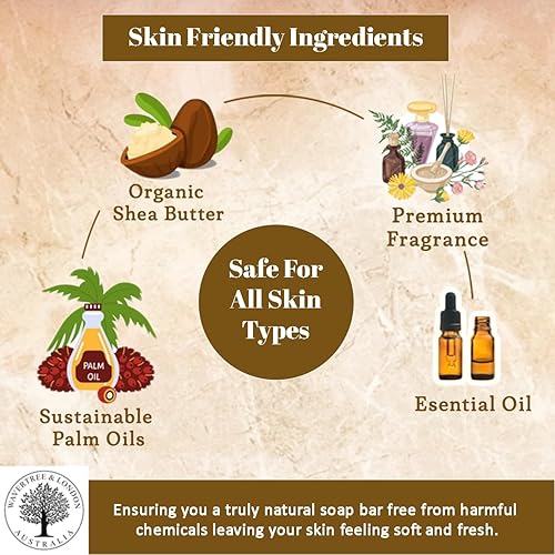 Miniatura 5 de Wavertree & London Havana - Jabón natural perfumado (2 barras), 7 onzas, barras de jabón hidratante francés triple molido, enriquecido con manteca