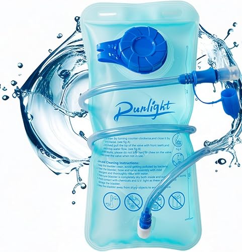 Hydration Bladder,1.5L-2L Water Bladder for Hiking Backpack Leak-Proof Water Reservoir BPA Free Hydration Bag for Biking Running Camping 1.5-2 Liter