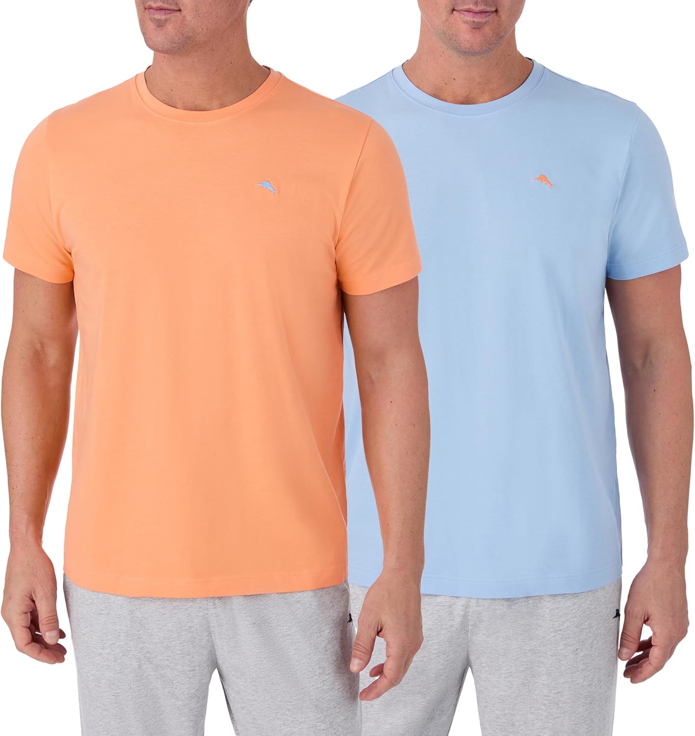 Tommy Bahama - Men's Essential 2 Pack T Shirts, Short Sleeve Crew Neck Stretch Jersey Top for Sleep or Lounge