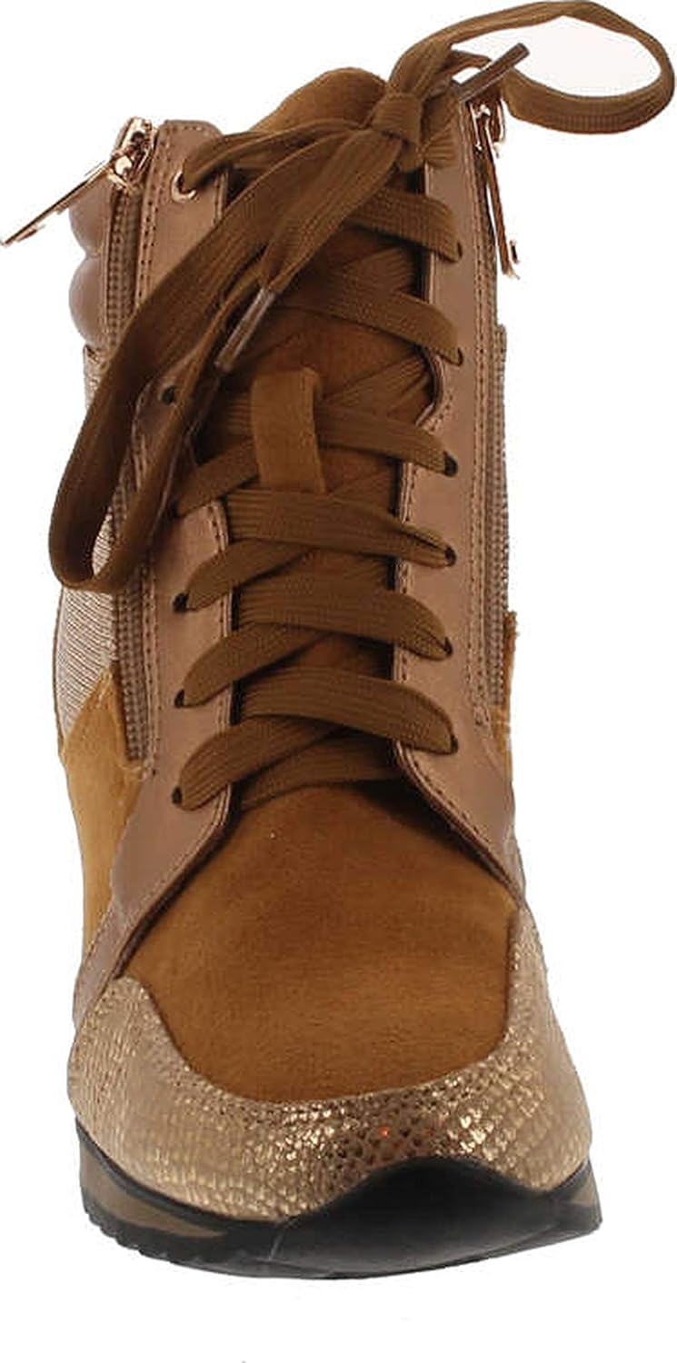 Forever Link Women's Shea-42 Fashion Wedge Sneakers - Image 4