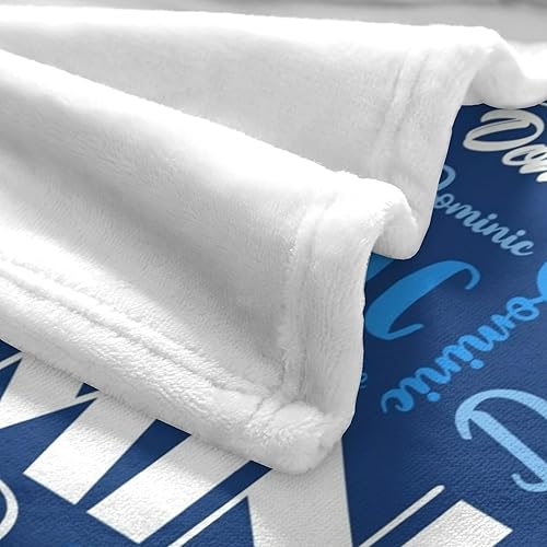 Miniatura 7 de Manta personalizada con nombre para adultos y niños, manta de franela personalizada (color 18, 30 x 40 pulgadas)