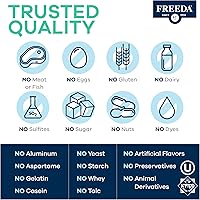 Vista 4 de FREEDA Glucosamina MSM – Suplemento vegano de flexibilidad y movilidad articular – Glucosamina vegetariana sin mariscos – Apoya la función articular