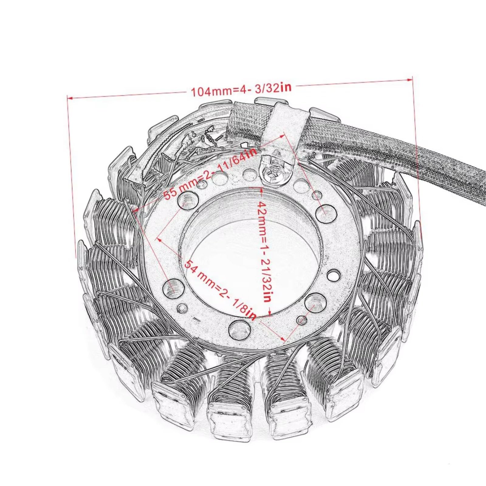Amazon | ステータコイル For Ninja For ZX-12R 2002 2003 21003-0011