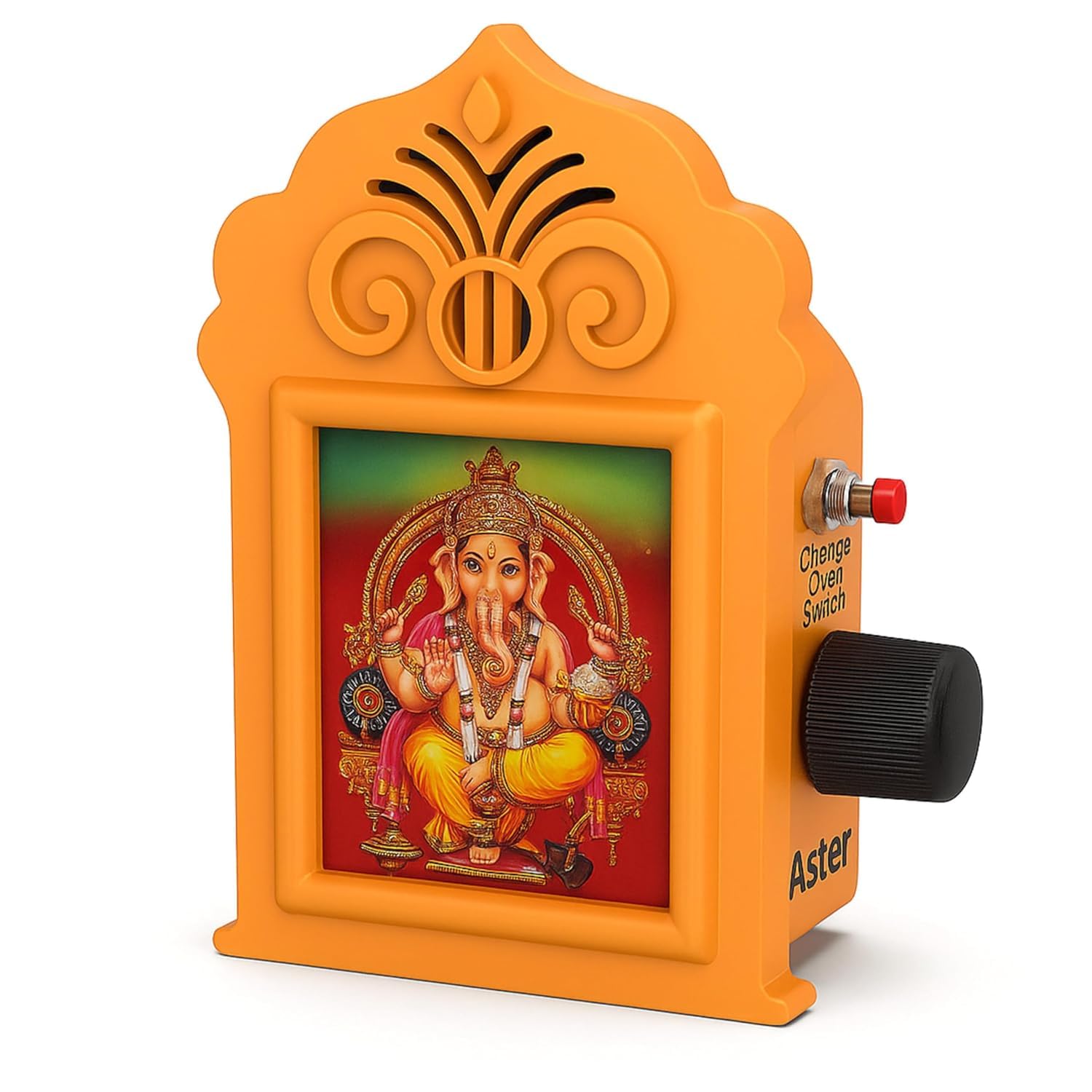 HIZO 35-in-1 Mantra Chanting Box – Hindu Spiritual Audio Player with Gayatri Mantra, Mahamrityunjaya, Om Namah Shivaya & More, Plug & Play Device for Puja, Meditation & Relaxation-image-2
