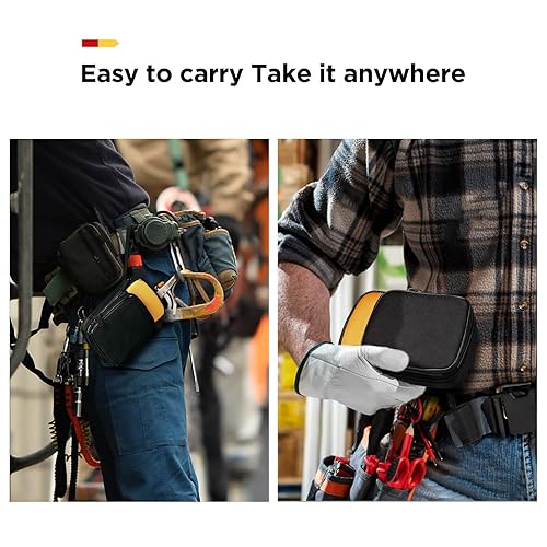 Miniatura 7 de KingSung - Funda de transporte de herramientas suave con cremallera para Fluke 117116115114113 multímetro digital 62 Max y muchos más, con
