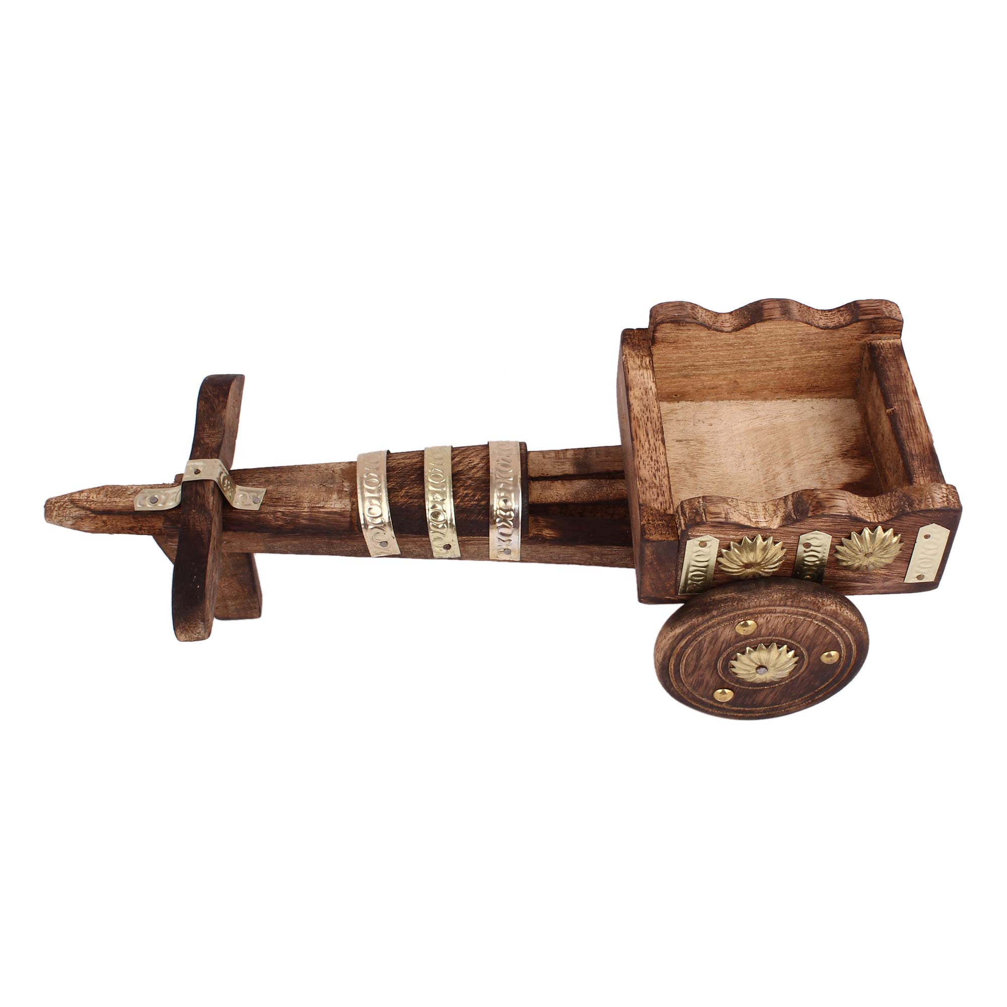 Wooden Antique Handcrafted | Decorative Cart Shape Tea Coaster | Cart Coaster| Kitchen | Showpiece | Birthday Gift | Weeding Gift Handicraft (12x4x6)