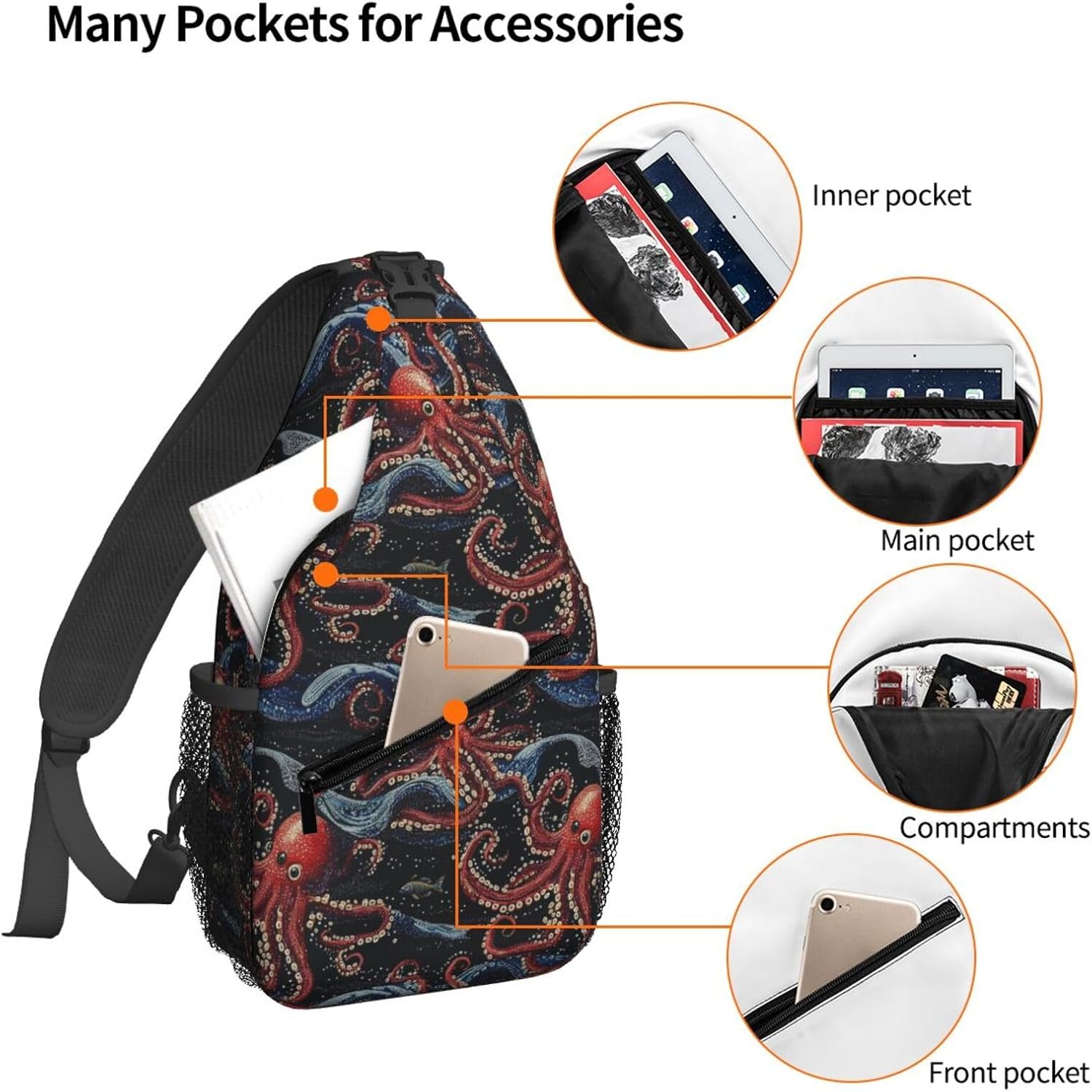 Booty Juggler Sling Bag For Women Crossbody Shoulder Bag Casual Daypack Backpacks Men Chest Bag Gym Cycling Travel Hiking - Image 4