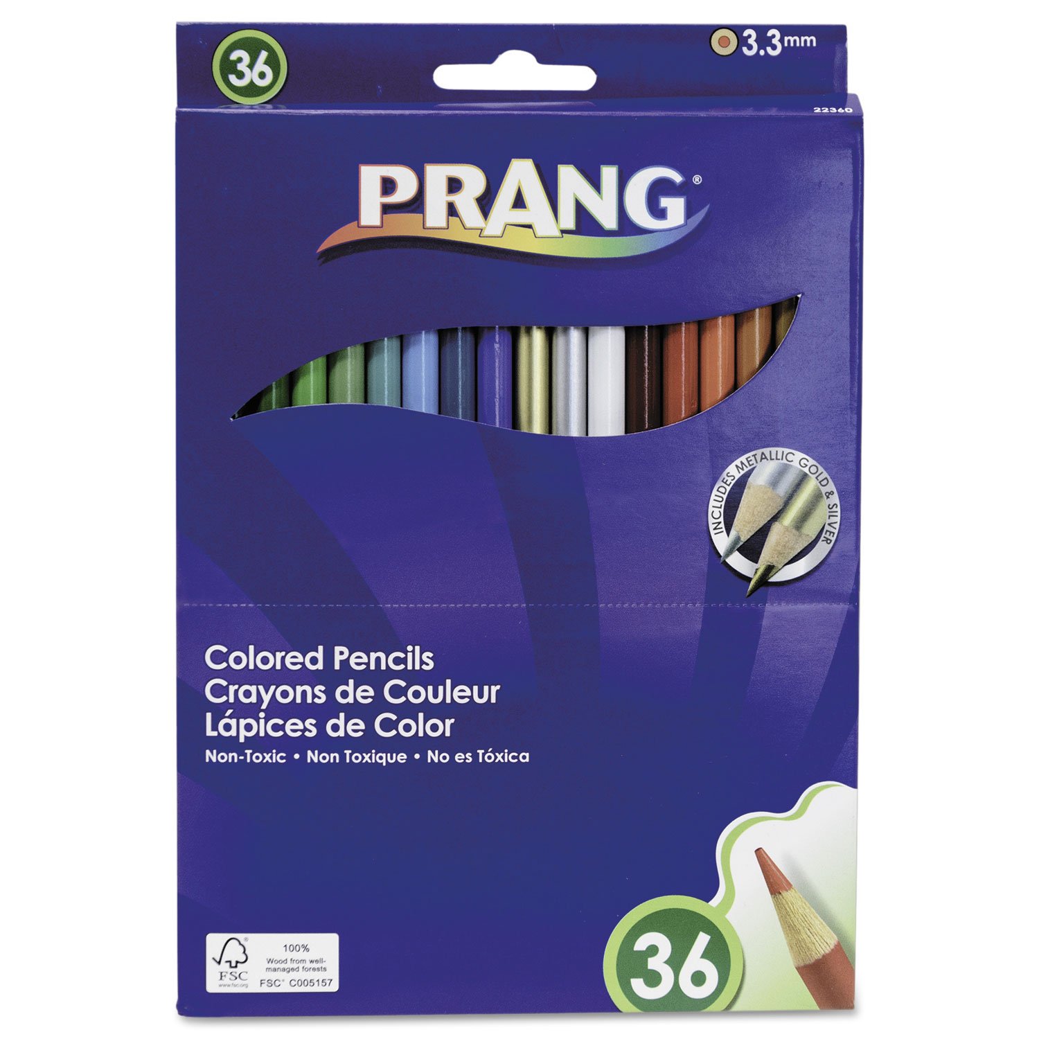 Crayons de couleur Prang 36/Pkg matériel dessin pour esquisse