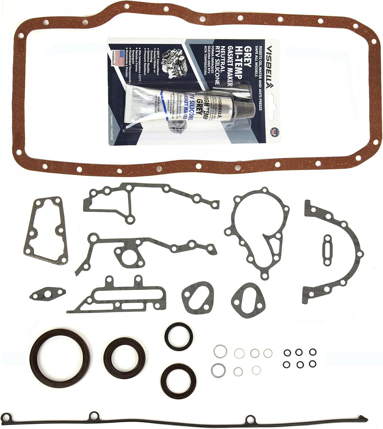 DG-8614962161 Lower Conversion Gasket Set Compatible With/Replacement For 82-88 Toyota Cressida Supra 2.8 DOHC 5MGE