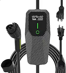 Cabo de carregamento de veículos elétricos Nível 1-2 3,6 KW 16A EV carregador portátil 6 m NEMA 6-20/5-15 plugue de corrente ajustável EV e carregador de carro híbrido plug-in para SAE_J1772