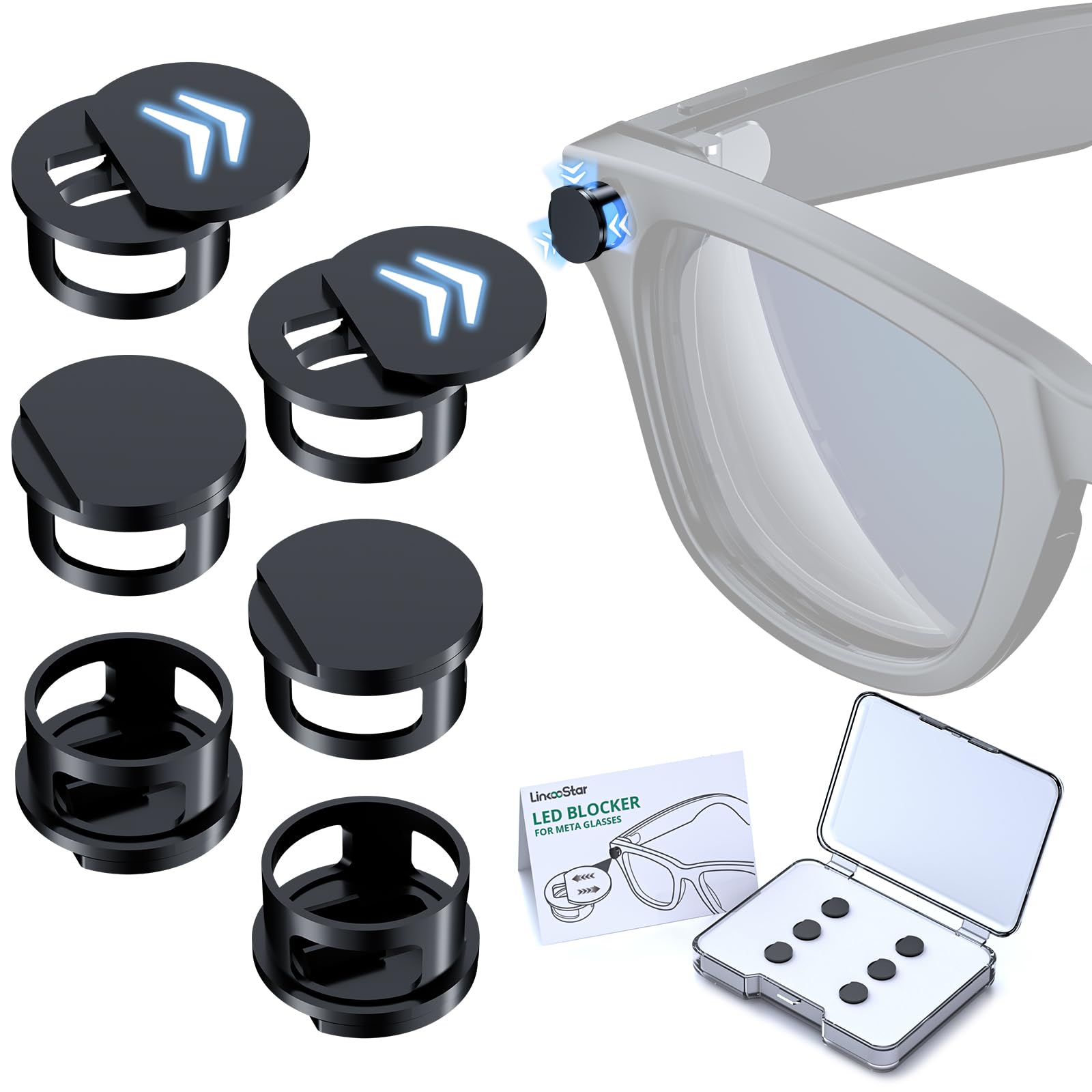 最安 LED隠匿カバー装着済RayBan gen1 レイバンメタ Amazon.com: Led Light Cover for Meta Glasses Rayban, Light