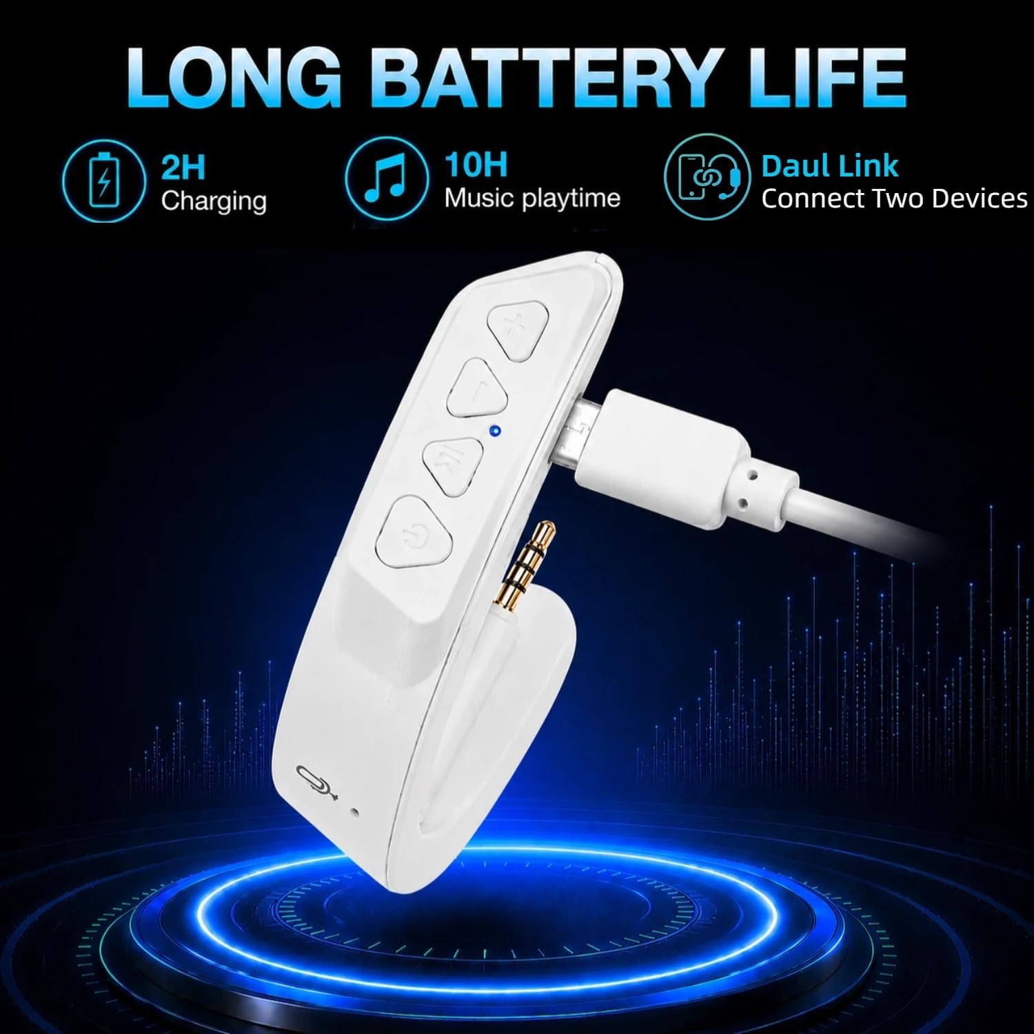 aptX Wireless Bluetooth Adapter for Bose QuietComfort 25, White image 3
