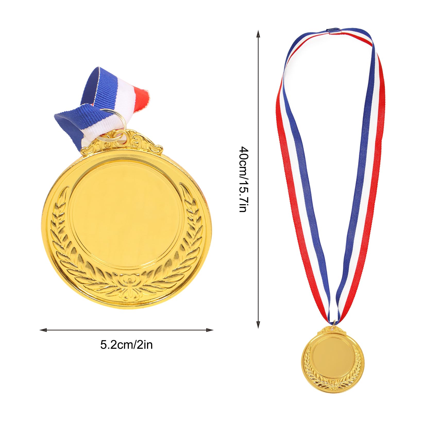 10 Piezas Medallas de Metal para Niños - Oro para Ganadores en Concursos Deportivos, Fiesta, Ortografía y Abejas - Cumpleaños — view 2
