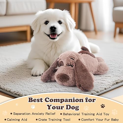 Vista 8 de BEVERLYSHARK Beverly Shark Juguete de latido del corazón para cachorros, ayuda para aliviar la ansiedad de los perros, juguete de entrenamiento