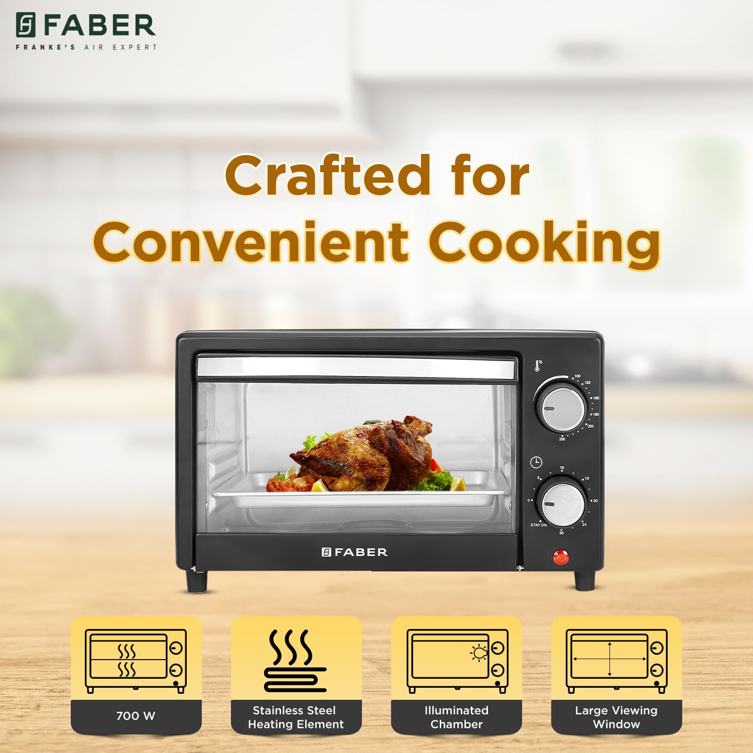 Faber 9L OTG Oven - Bake, Toast & Grill! -2 Faber 9L OTG Oven - Bake, Toast & Grill! -2
