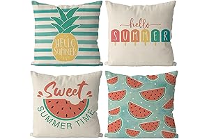 GAGEC Outdoor Summer Throw Pillow Covers Set of 4