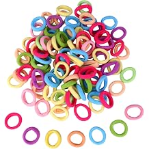 Baby Hair Bands Kids Toddler, 100 Pieces Pink Small Tiny Elastic Hair Ties