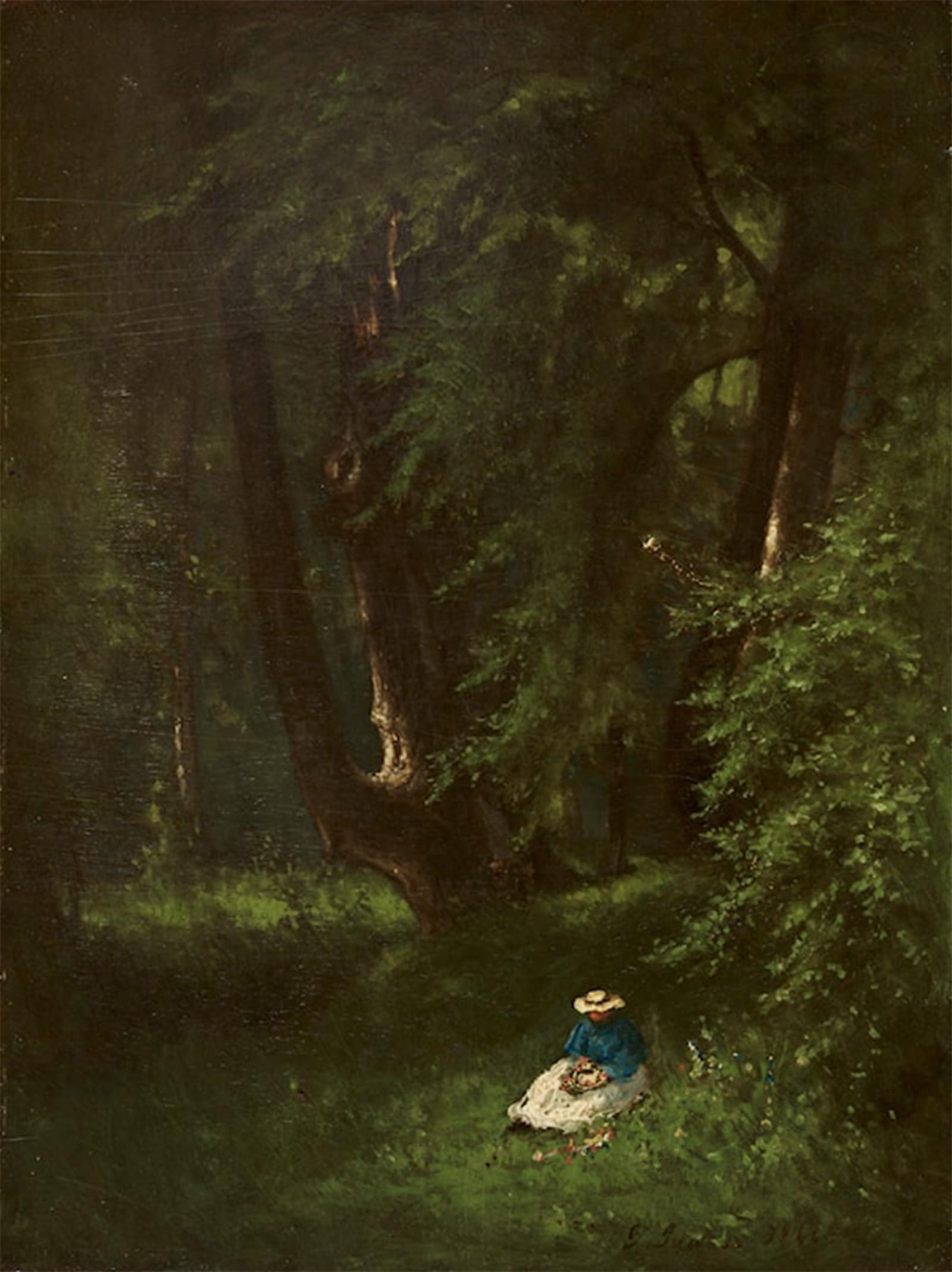 SERENDIPITP Aesthetic Poster Photo Wall Print Retro Picture In the Woods George Inness Modern Wall Artwork for Home Decor 60x90cm