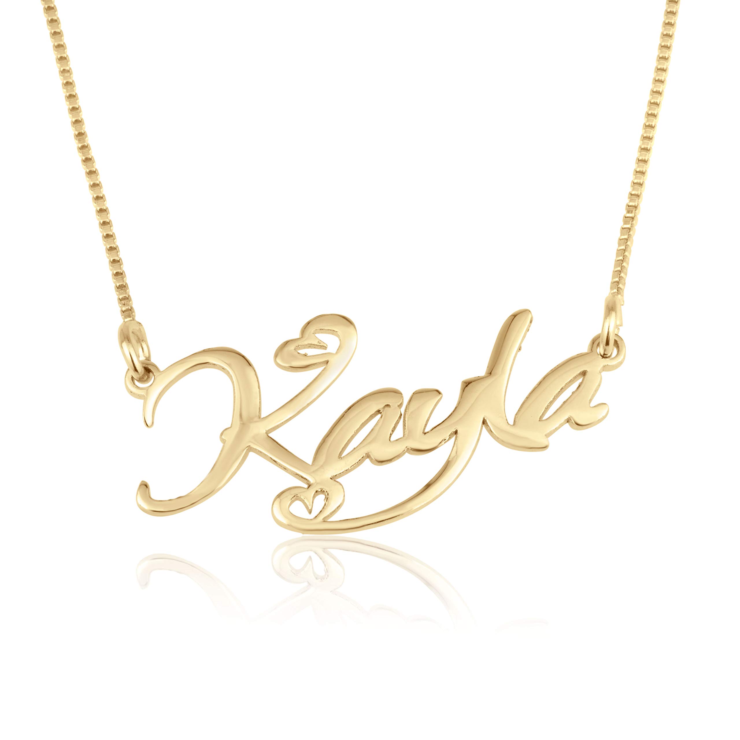 Beleco JewelryPersonalized Name Necklace, Special Heart Font Necklace For Women, Teens And Girlfriend, Jewelry For Couples, Customized Love Pendant, Forever Yours Necklace, Perfect Present For Anniversary